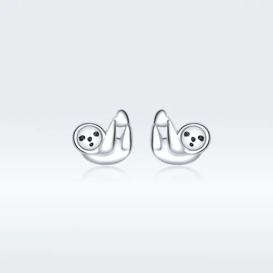 Pandora Style Little Sloth Stud Earrings - BSE303