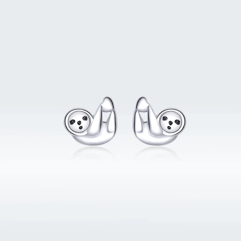 (image for) Pandora Style Little Sloth Stud Earrings - BSE303 - Product Image