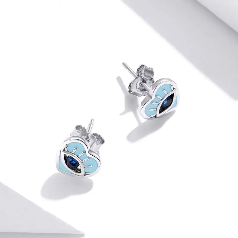 (image for) Pandora Style Love Guard Stud Earrings - SCE1134 - View 4