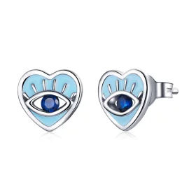 Pandora Style Love Guard Stud Earrings - SCE1134 Pandora Style Love Guard Stud Earrings - SCE1134