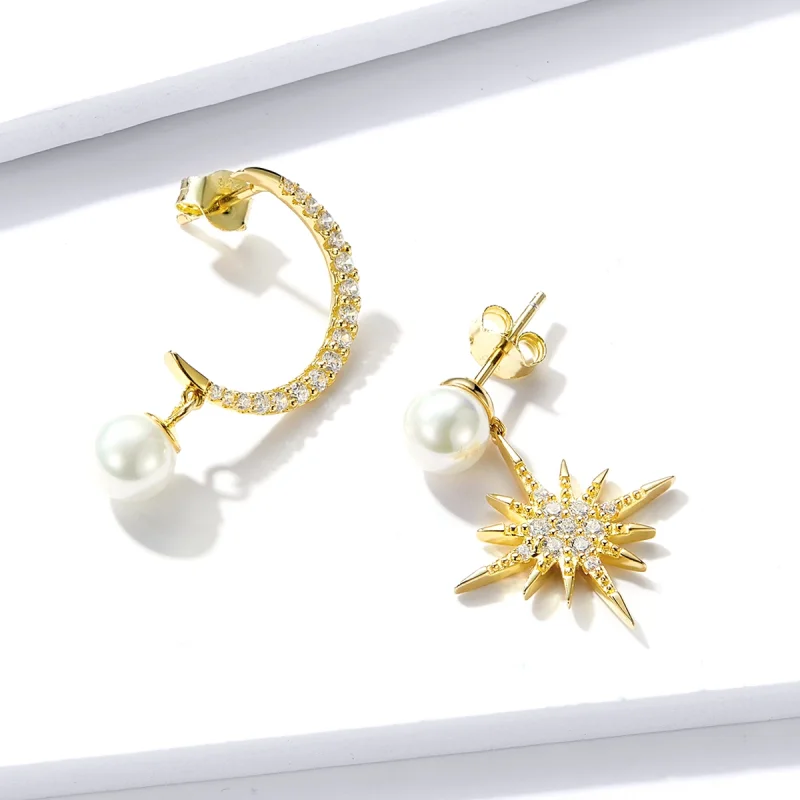 (image for) Pandora Style Love Nocturne Stud Earrings - BSE308 - View 3