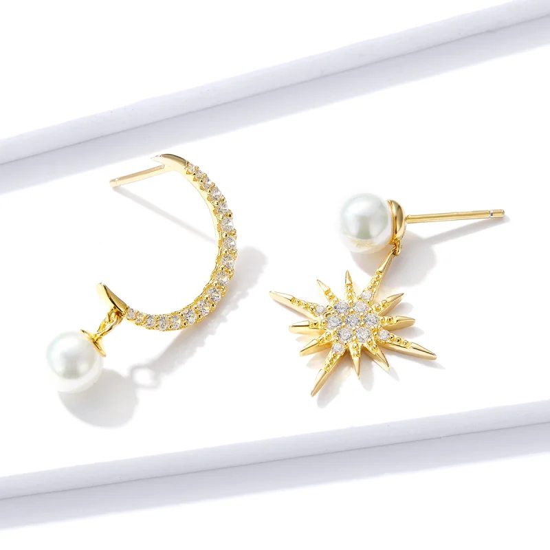 (image for) Pandora Style Love Nocturne Stud Earrings - BSE308 - View 4