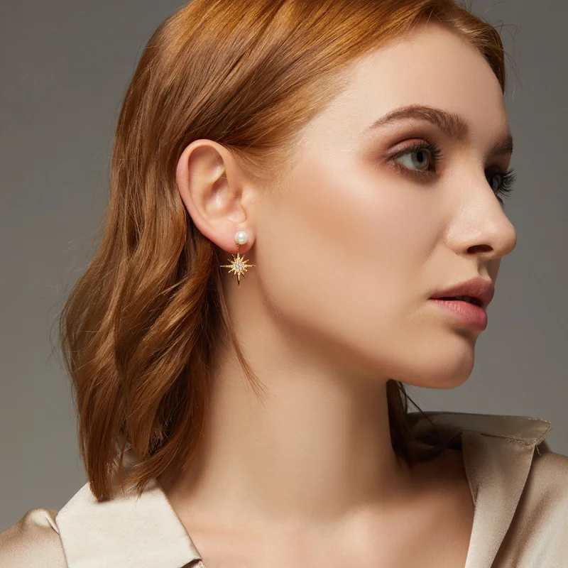 (image for) Pandora Style Love Nocturne Stud Earrings - BSE308 - View 9