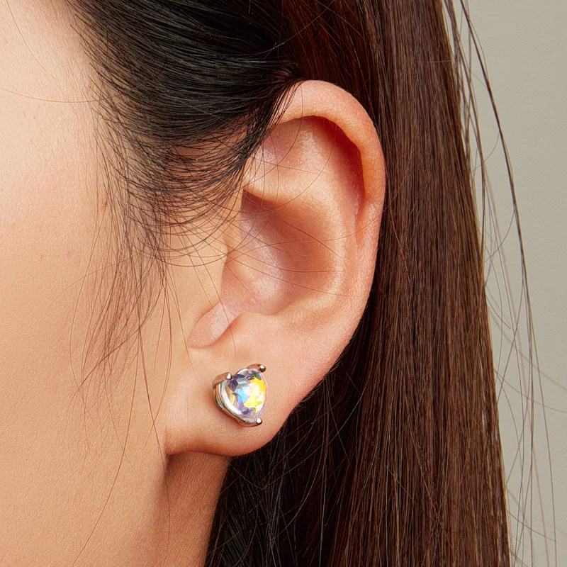 (image for) Pandora Style Love Symphony Glass Stud Earrings - BSE713 - View 7