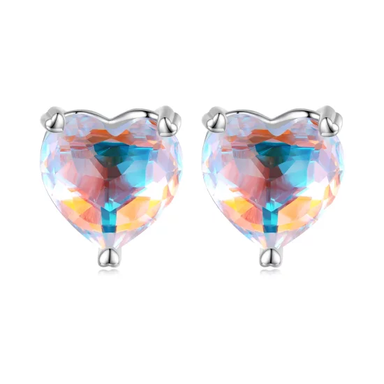 Pandora Style Love Symphony Glass Stud Earrings - BSE713
