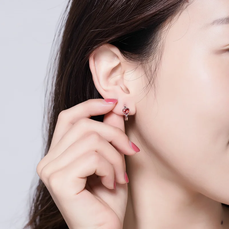 (image for) Pandora Style Love You Stud Earrings - BSE084 - View 6