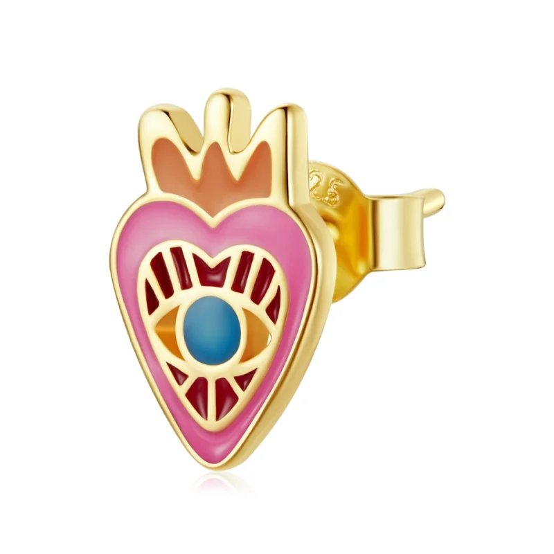 (image for) Pandora Style Loving Eye Stud Earrings - SCE1232 - Product Image