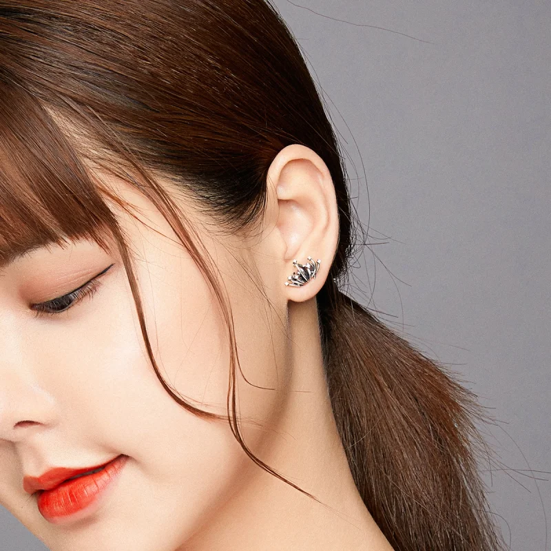 (image for) Pandora Style Lycoris radiata Stud Earrings - SCE940 - View 5