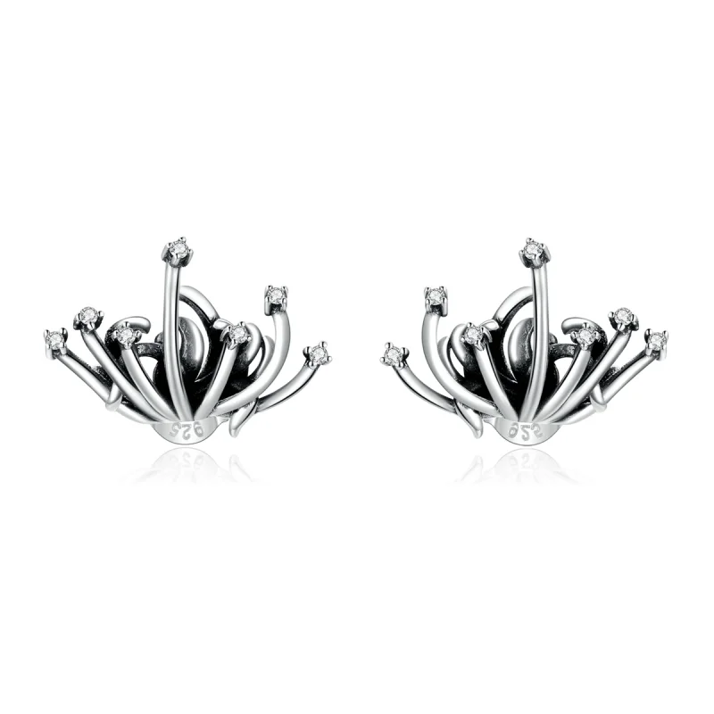 (image for) Pandora Style Lycoris radiata Stud Earrings - SCE940 - Product Image
