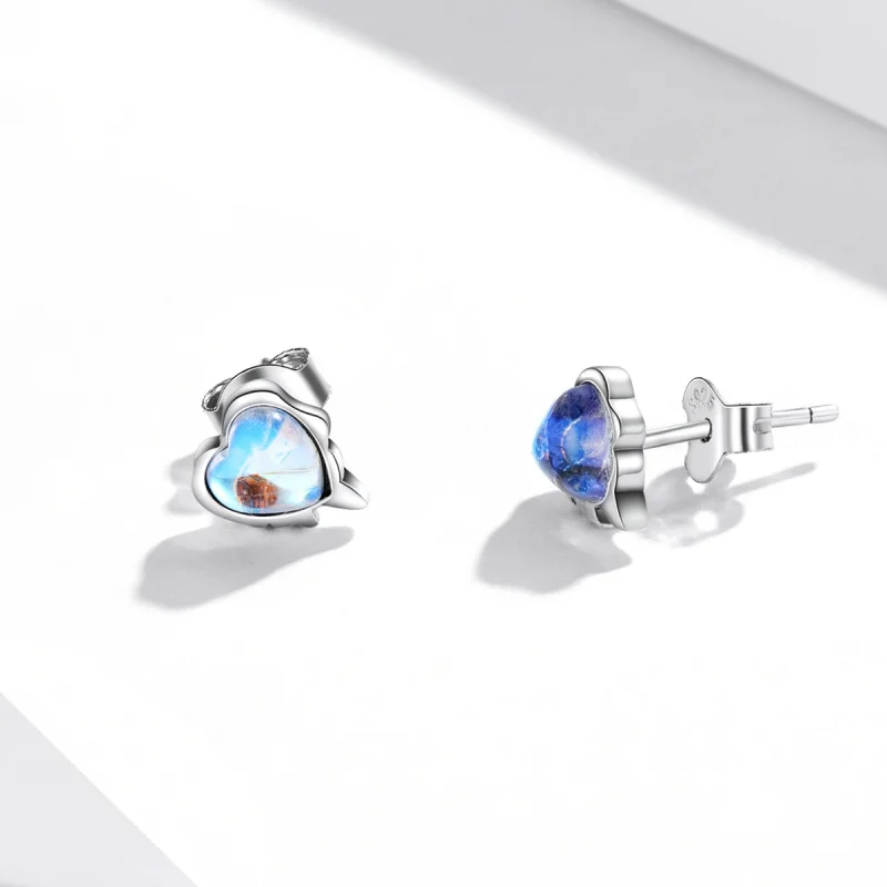 (image for) Pandora Style Melting Love Stud Earrings - SCE1306 - View 3