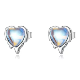 Pandora Style Melting Love Stud Earrings - SCE1306