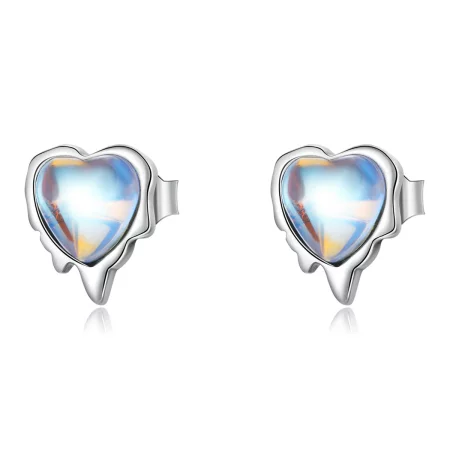 Pandora Style Melting Love Stud Earrings - SCE1306