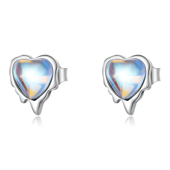 Pandora Style Melting Love Stud Earrings - SCE1306
