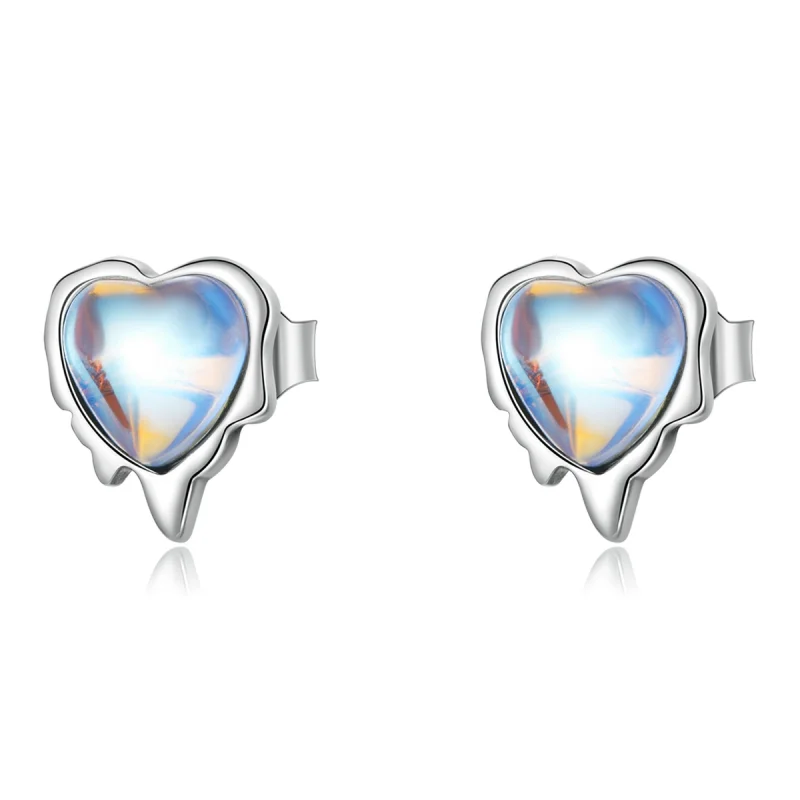 (image for) Pandora Style Melting Love Stud Earrings - SCE1306 - Product Image