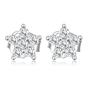 Pandora Style Mini Flower Stud Earrings - BSE598-A Pandora Style Mini Flower Stud Earrings - BSE598-A
