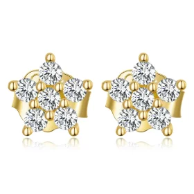 Pandora Style Mini Flower Stud Earrings - BSE598-B Pandora Style Mini Flower Stud Earrings - BSE598-B