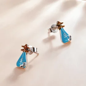 Pandora Style Mini Lute Stud Earrings - SCE1216 Pandora Style Mini Lute Stud Earrings - SCE1216