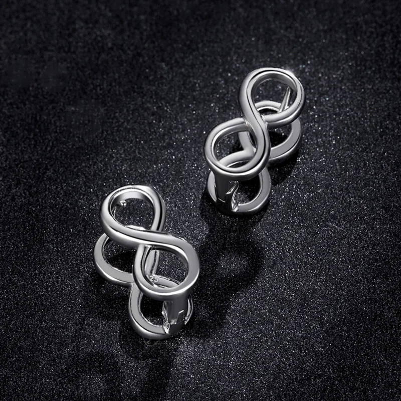 (image for) Pandora Style Minimalism - Infinity Stud Earrings - BSE503 - View 5