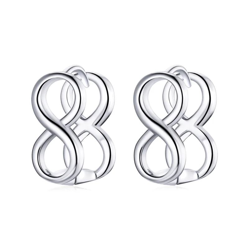 (image for) Pandora Style Minimalism - Infinity Stud Earrings - BSE503 - Product Image