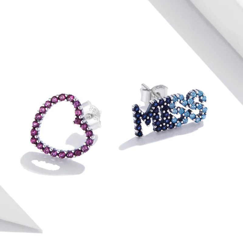 (image for) Pandora Style Miss You Stud Earrings - SCE1197 - View 3