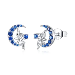 (image for) Pandora Style Moon Elf Stud Earrings - BSE376