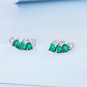 Pandora Style Mosaic Gems Stud Earrings - BSE704 Pandora Style Mosaic Gems Stud Earrings - BSE704