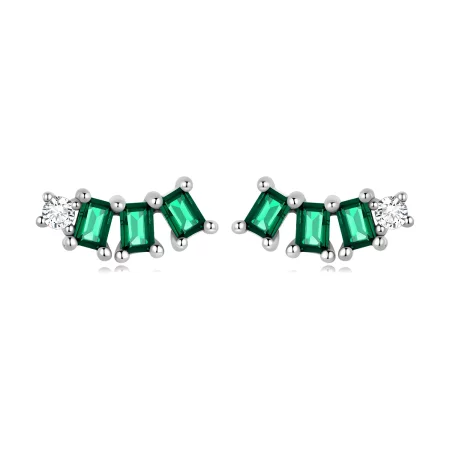 Pandora Style Mosaic Gems Stud Earrings - BSE704