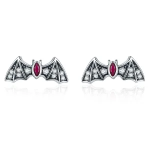 (image for) Pandora Style Mystery Bat Stud Earrings - BSE004