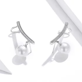 Pandora Style Pearl Stud Earrings - BSE299 Pandora Style Pearl Stud Earrings - BSE299
