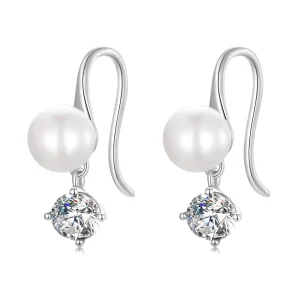 (image for) Pandora Style Pearl Stud Earrings - BSE684