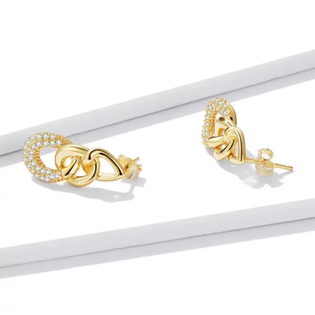 Pandora Style Personality Chain Stud Earrings - BSE545