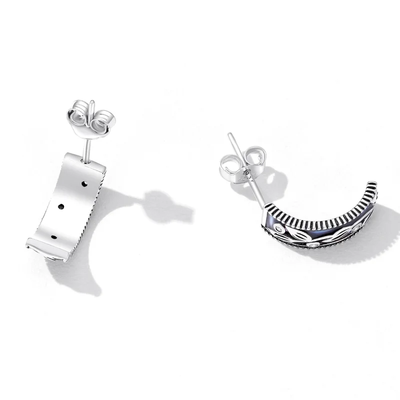 (image for) Pandora Style Retro Pattern Stud Earrings - SCE1415 - View 3