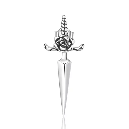 Pandora Style Rose Dagger Stud Earrings - SCE1349 Pandora Style Rose Dagger Stud Earrings - SCE1349