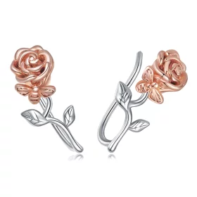 Pandora Style Rose Stud Earrings - BSE682 Pandora Style Rose Stud Earrings - BSE682