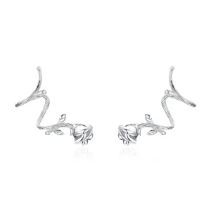 (image for) Pandora Style Roses Stud Earrings - BSE238