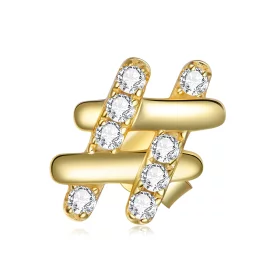 Pandora Style Secret Symbol - # Stud Earrings - SCE1071