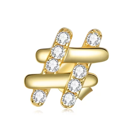 Pandora Style Secret Symbol - # Stud Earrings - SCE1071