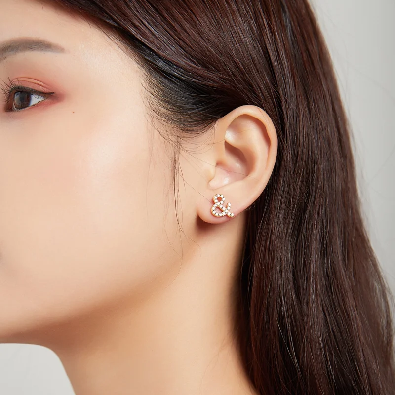 (image for) Pandora Style Secret Symbol - & Stud Earrings - SCE1072 - View 3