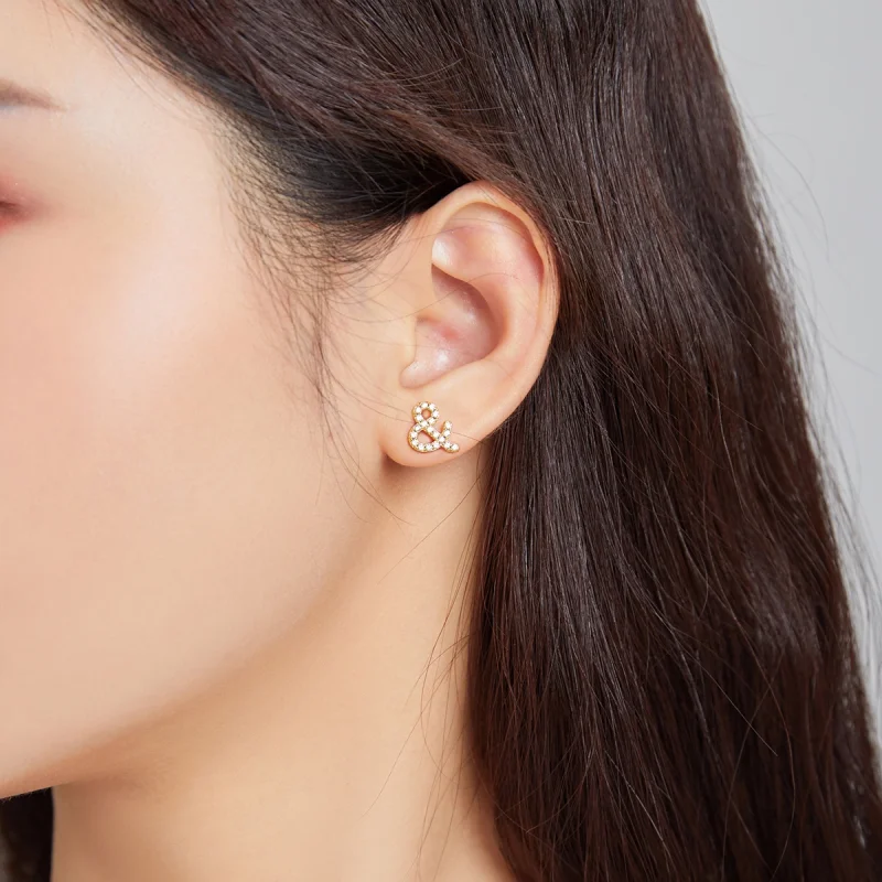 (image for) Pandora Style Secret Symbol - & Stud Earrings - SCE1072 - View 5