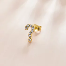 Pandora Style Secret Symbol - ? Stud Earrings - SCE1073 Pandora Style Secret Symbol - ? Stud Earrings - SCE1073