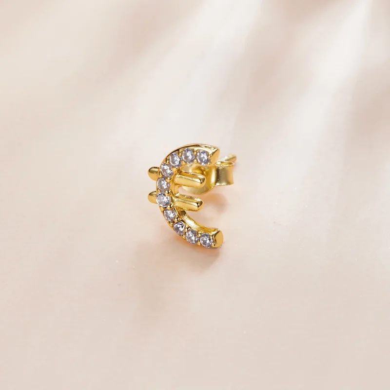 (image for) Pandora Style Secret Symbol - € Stud Earrings - SCE1074 - View 2