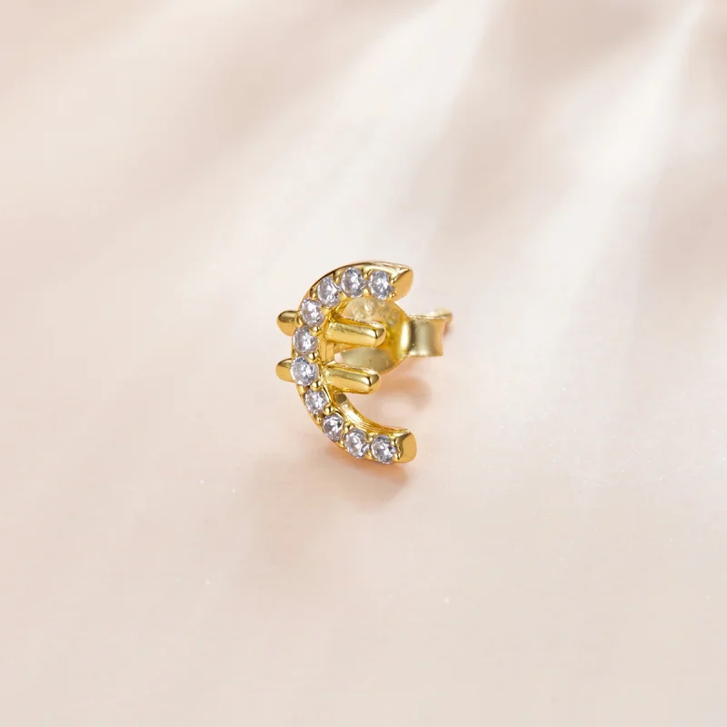 (image for) Pandora Style Secret Symbol - € Stud Earrings - SCE1074 - View 3