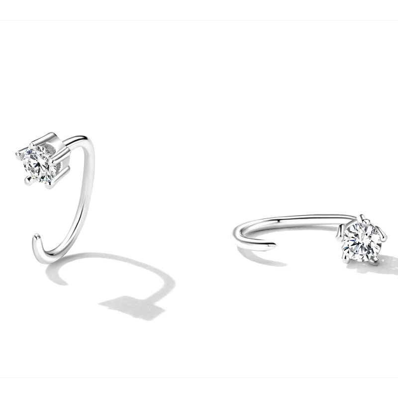 (image for) Pandora Style Simple and Shining Stud Earrings - SCE1422 - View 2