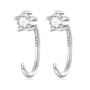 (image for) Pandora Style Simple and Shining Stud Earrings - SCE1422