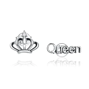 (image for) Pandora Style Simple Crown Stud Earrings - SCE934