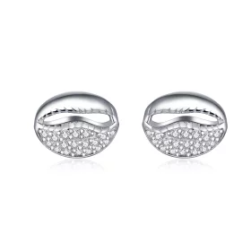 Pandora Style Simple Shell Stud Earrings - BSE409