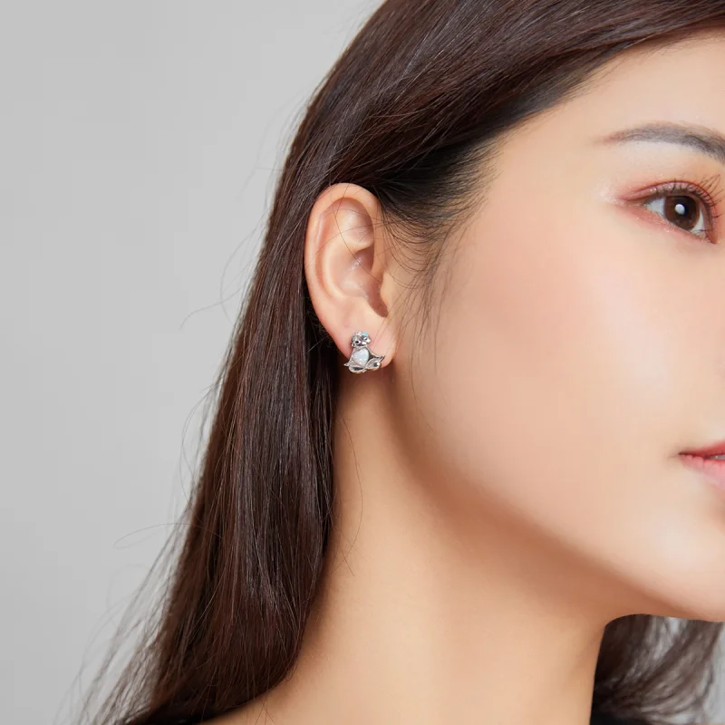 (image for) Pandora Style Sloth Stud Earrings - BSE483 - View 8