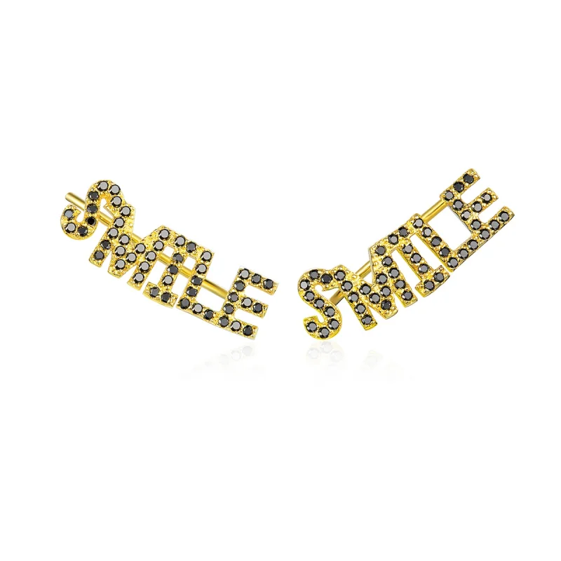 (image for) Pandora Style Smile Stud Earrings - SCE764 - Product Image