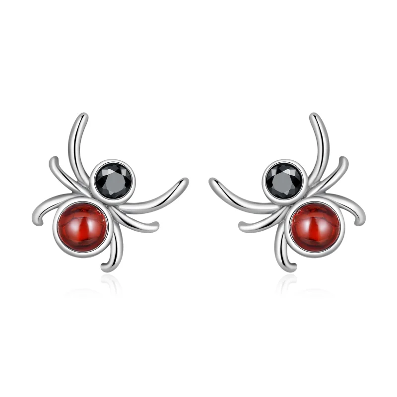 (image for) Pandora Style Spider Stud Earrings - SCE1517 - Product Image
