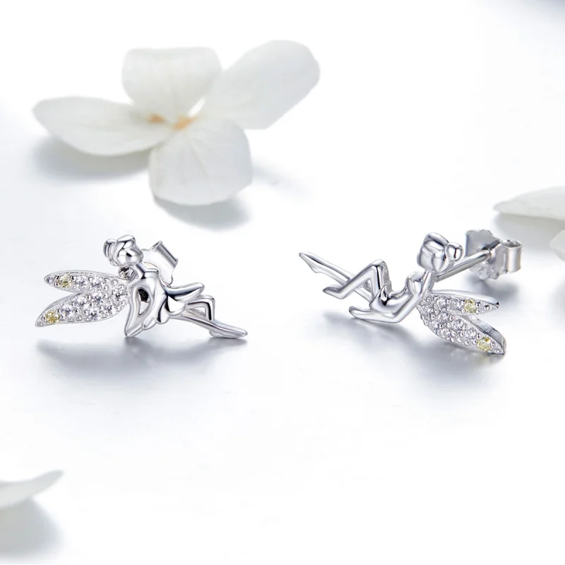 (image for) Pandora Style Spring Spirit Stud Earrings - BSE046 - View 4